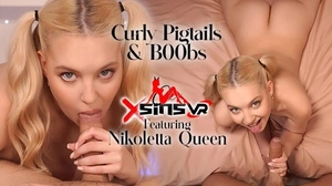 Curly Pigtails And B00Bs VR Adult Videos