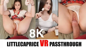 Extra Lesson For Little Caprice Passthrough VR Adult Videos