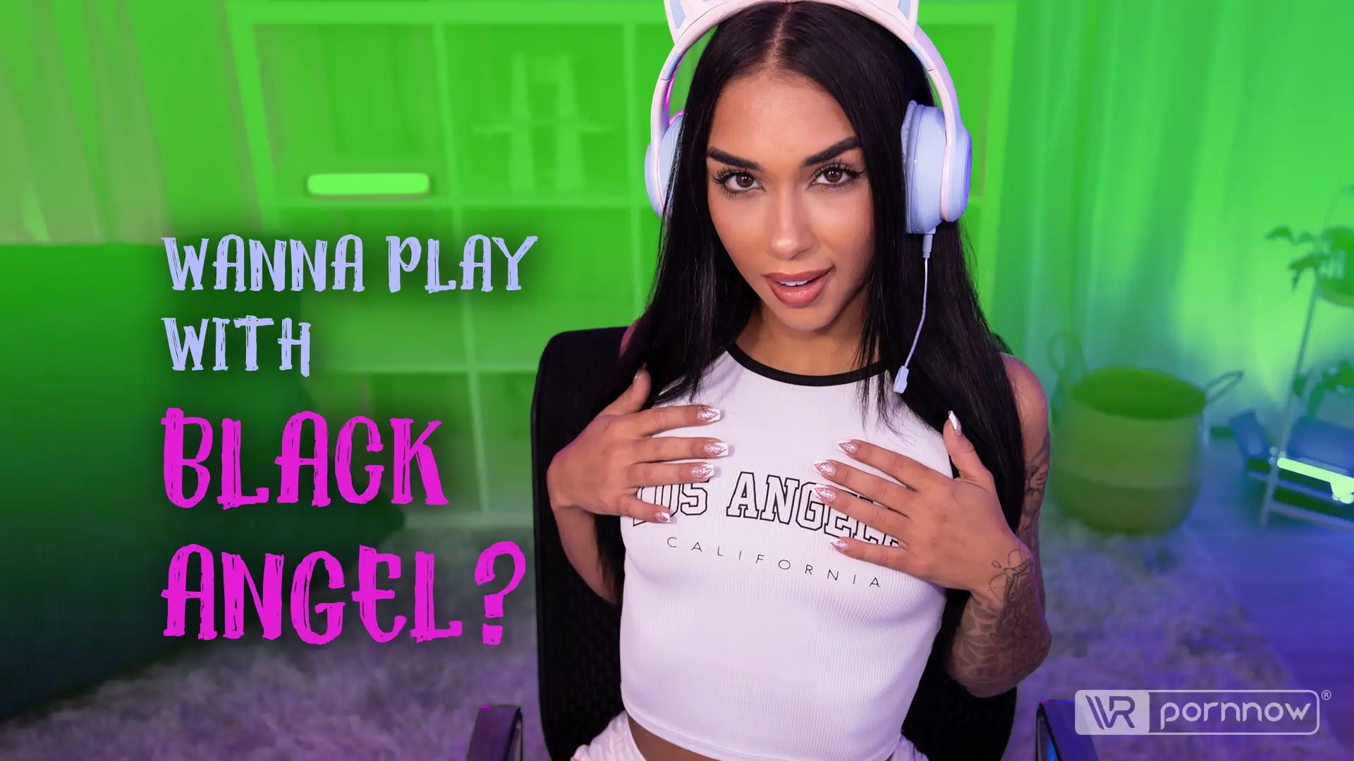 Erotic Gaming Session starring Black Angel [Passthrough] VR Adult Videos