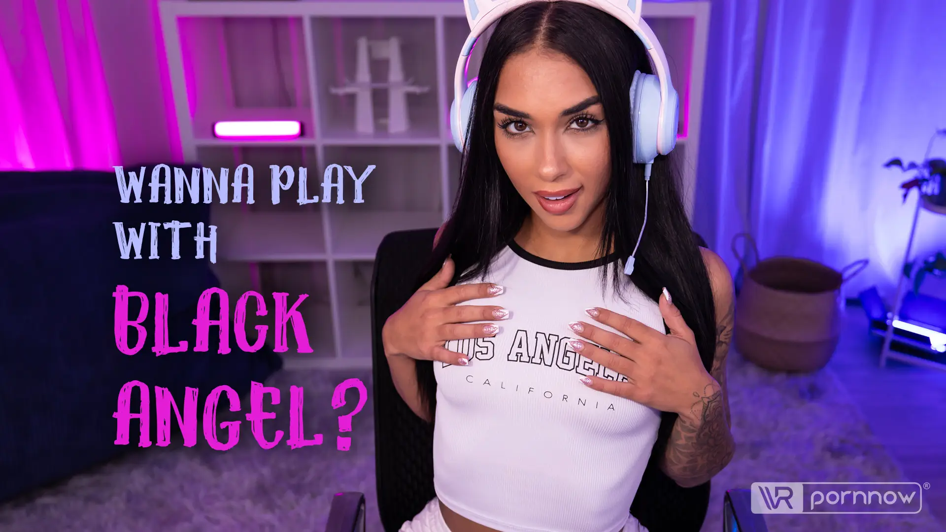Erotic Gaming Session starring Black Angel VR Adult Videos
