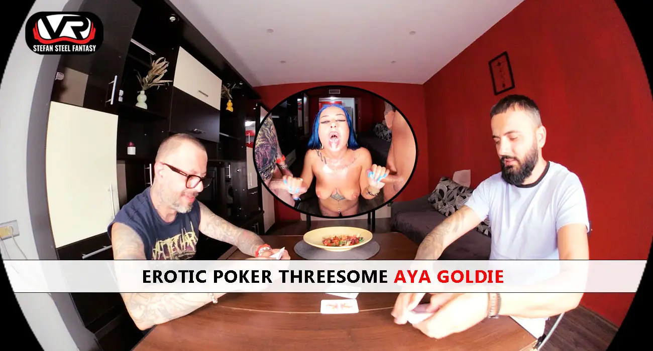 Erotic Poker Threesome Aya Goldie VR Adult Videos