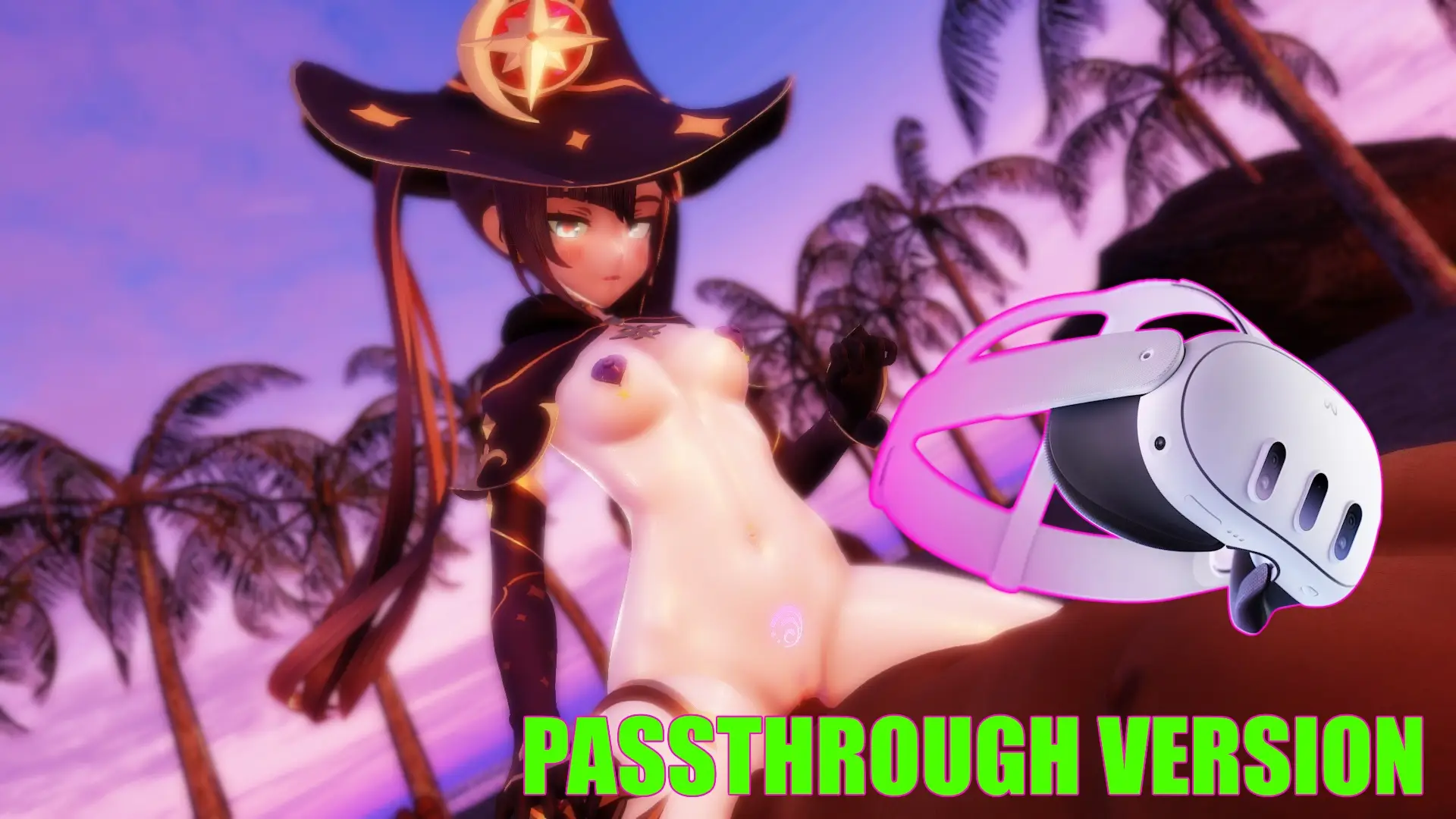 Genshin Impact - Mona Beach Riding - PassThrough (A XXX Parody) VR Adult Videos