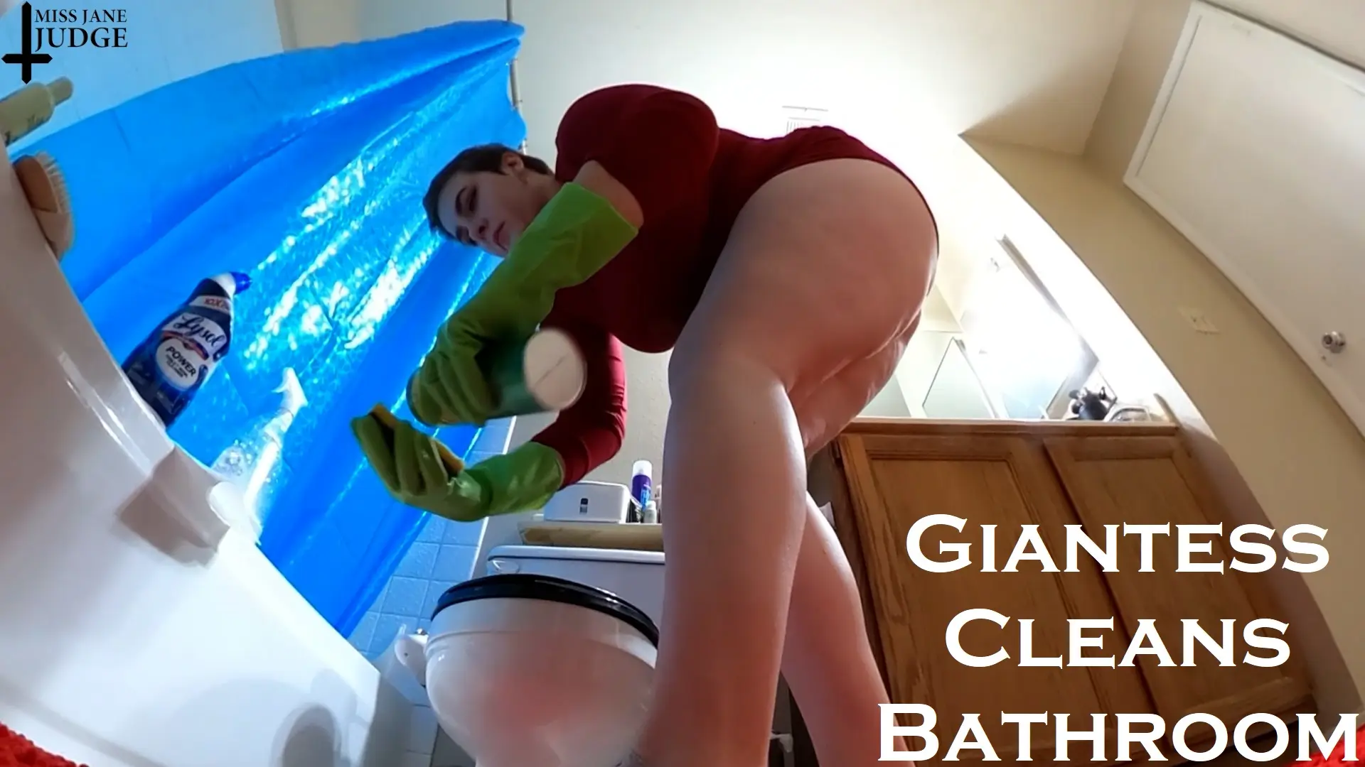 Giantess Cleans Bathroom VR Adult Videos