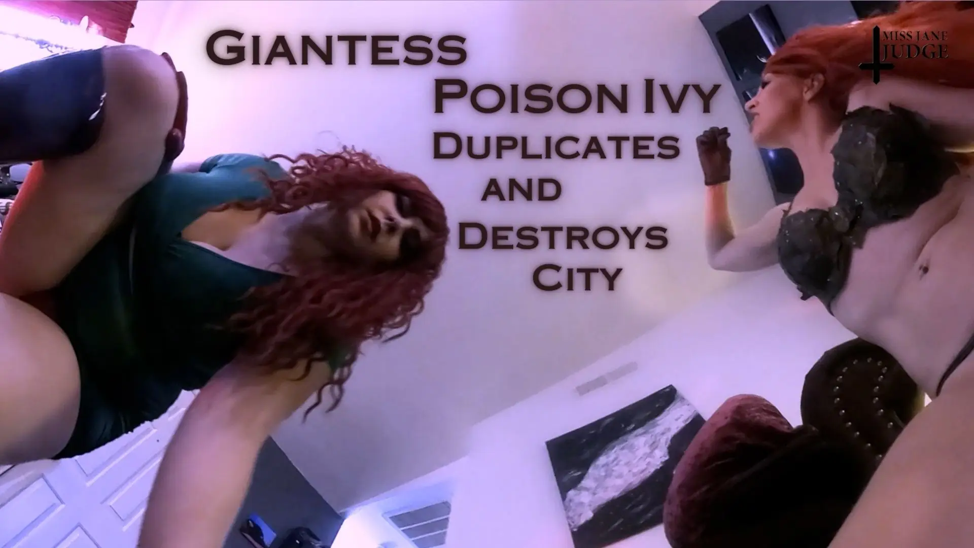 Giantess Poison Ivy Duplicates and Destroys City VR Adult Videos