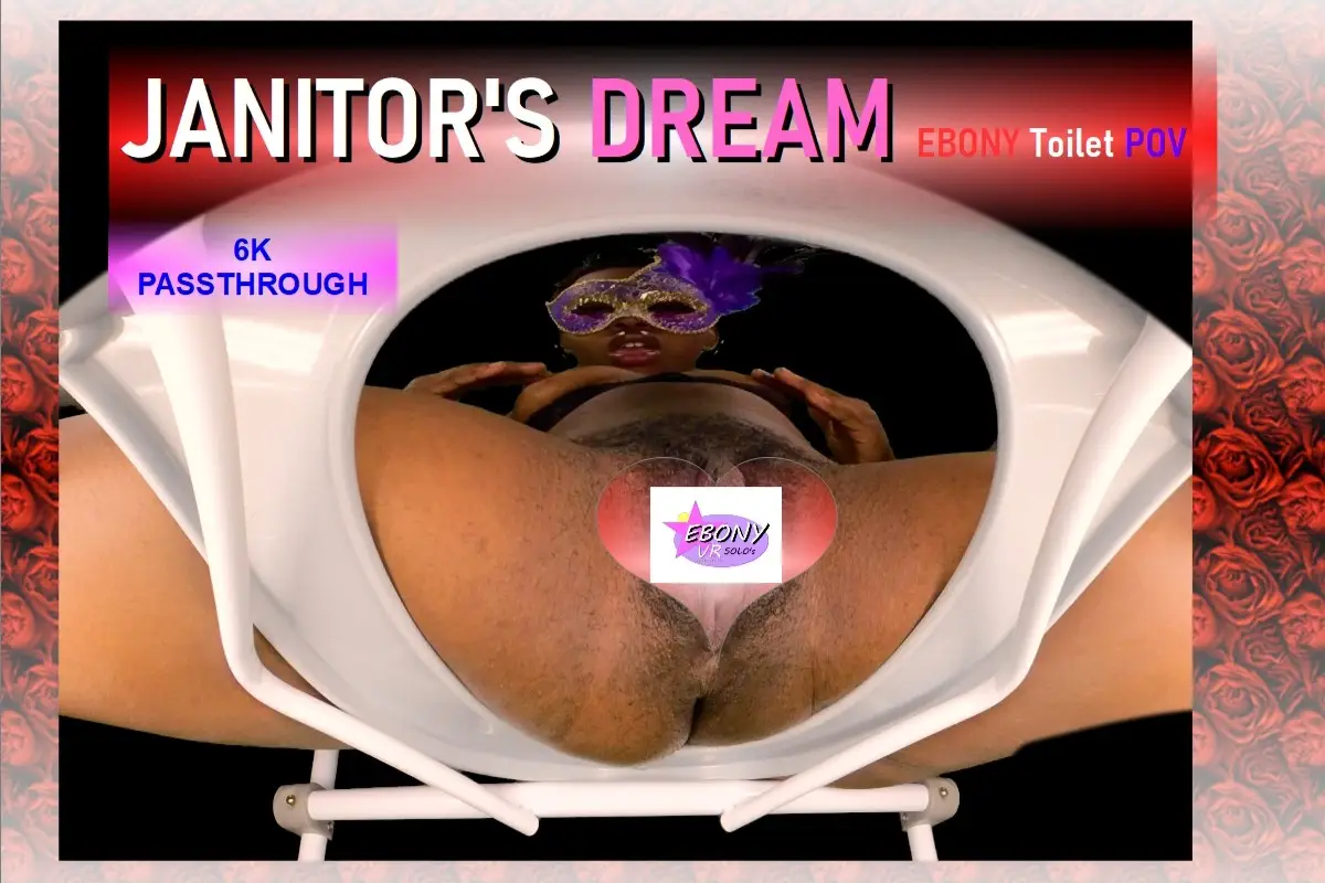 Janitors Dream - Ebony Toilet POV [Passthrough] VR Adult Videos