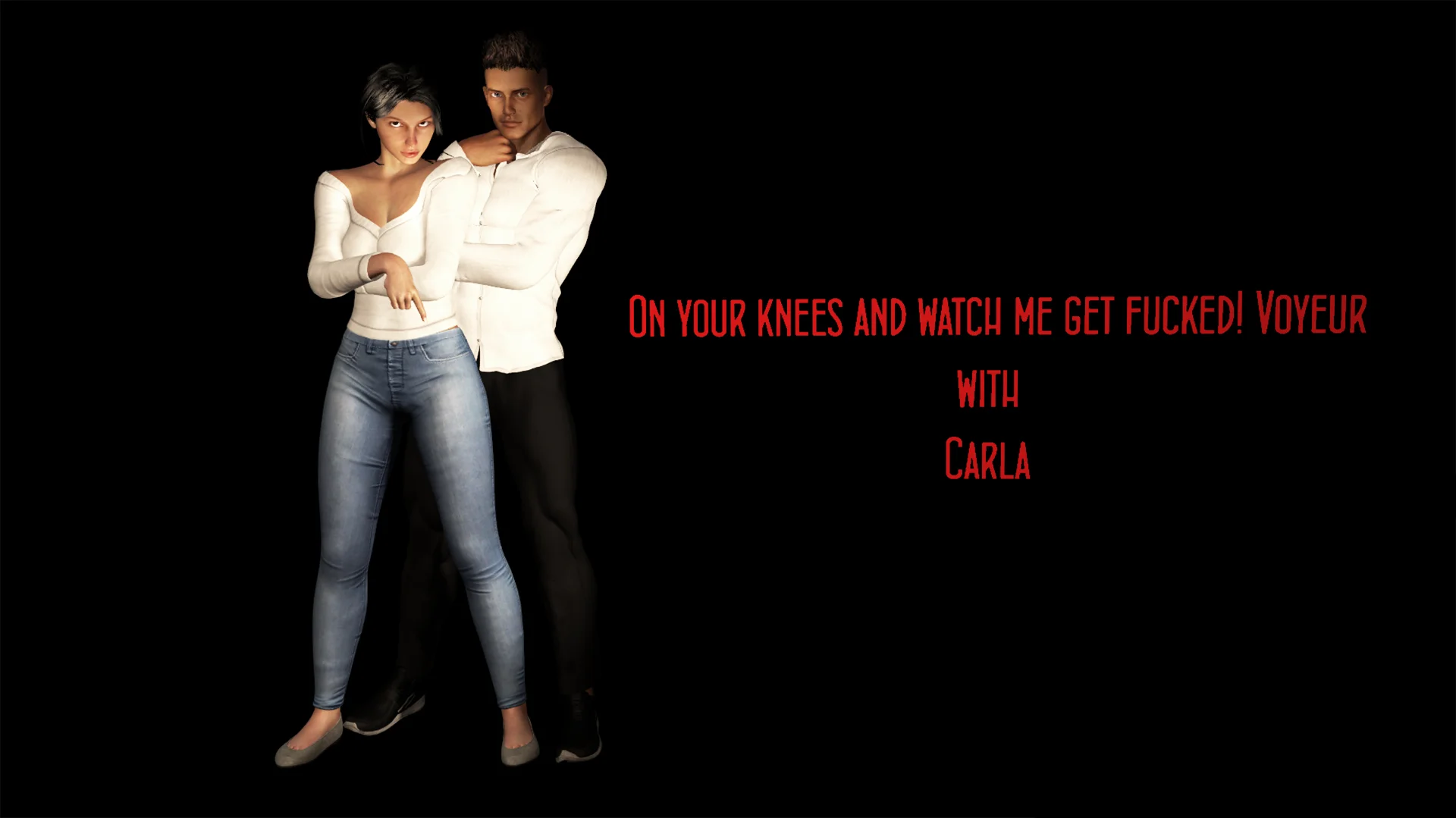 On your Knees and watch me get fucked! - Carla - Voyeur VR Adult Videos