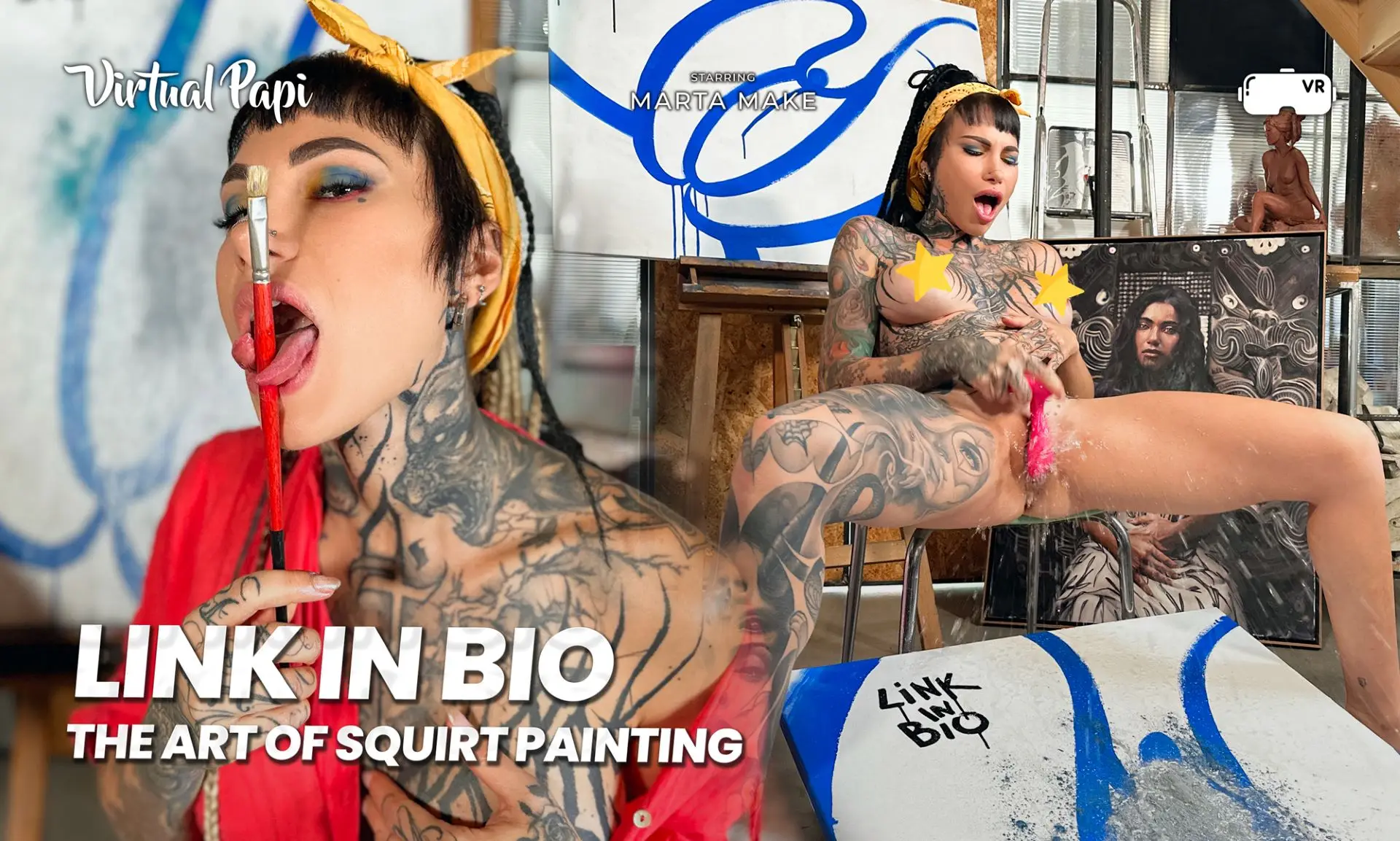 The Art of Squirt Painting VR Adult Videos