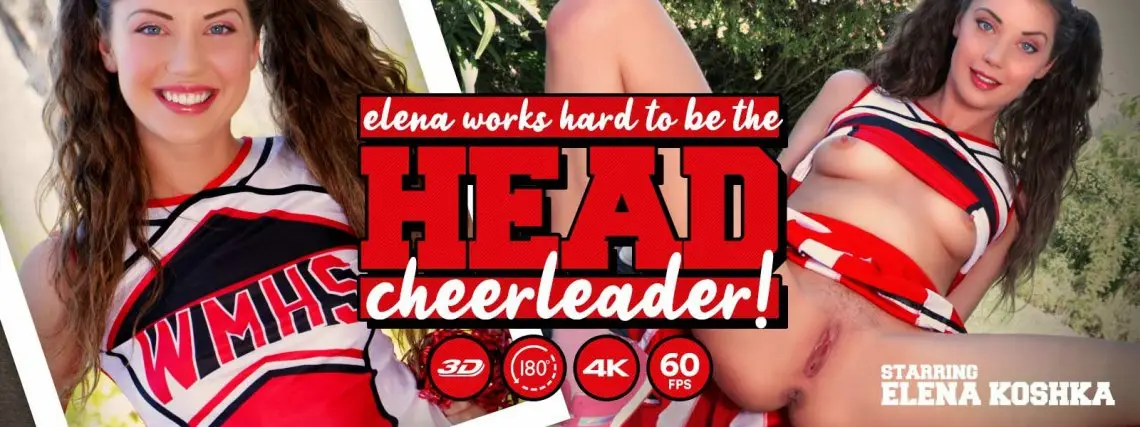 Elena Works Hard To Become The Head Cheerleader VR Adult Videos