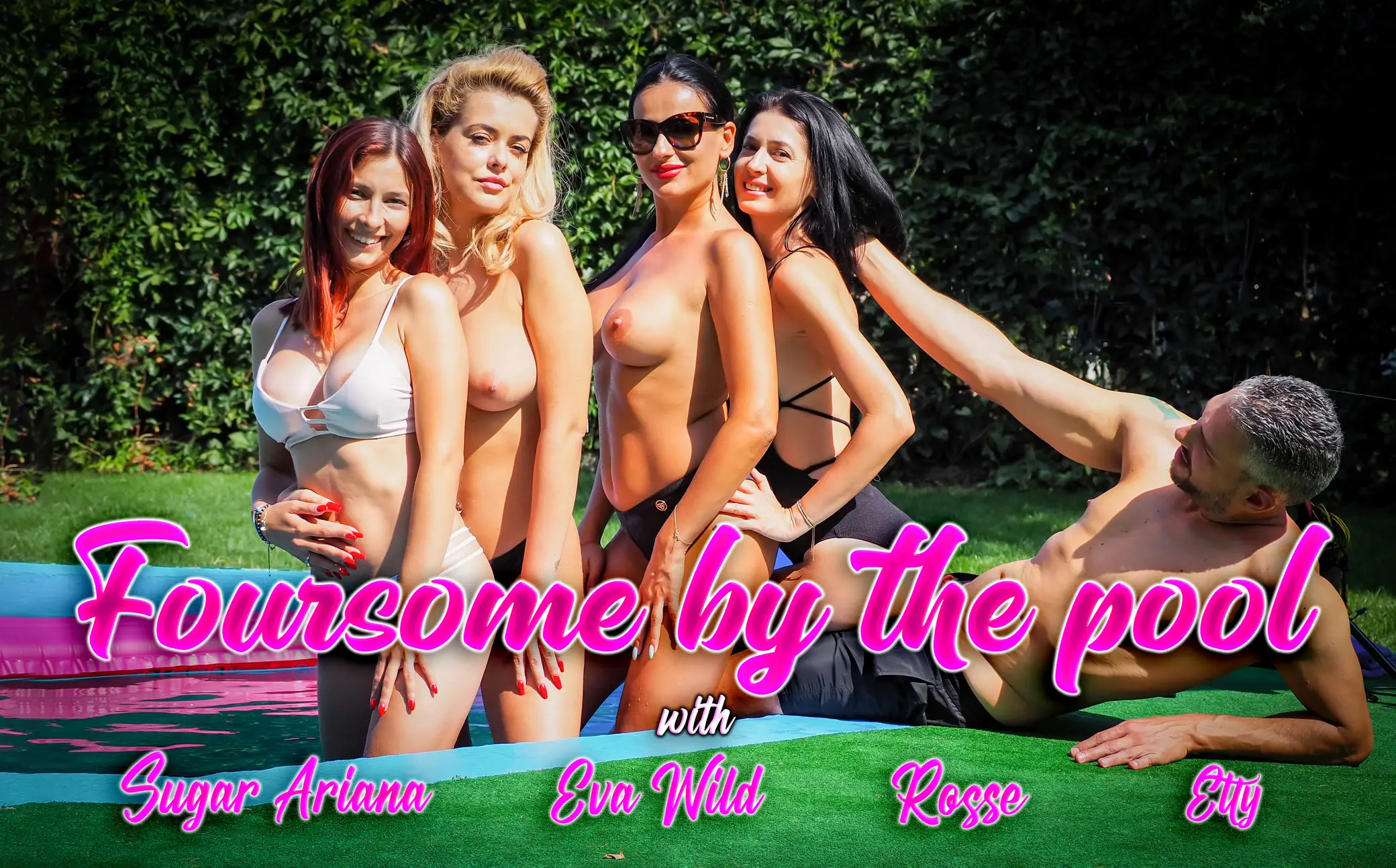 Foursome By The Pool VR Adult Videos