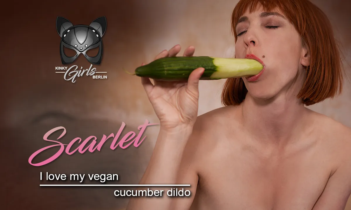 I Love My Vegan Cucumber Dildo VR Adult Videos