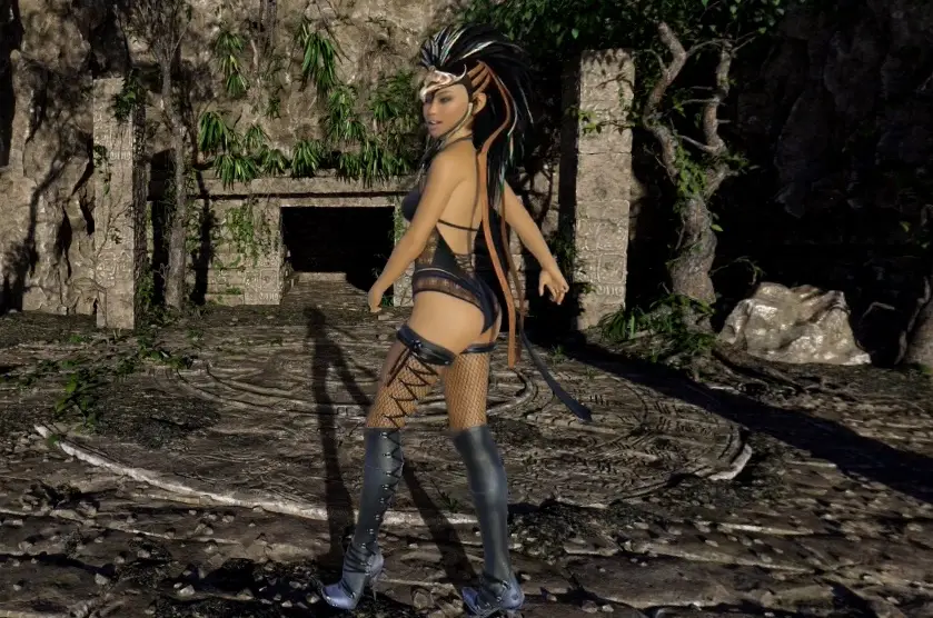 Jungle Queen Poses (CGI Ray Traced) VR Adult Videos
