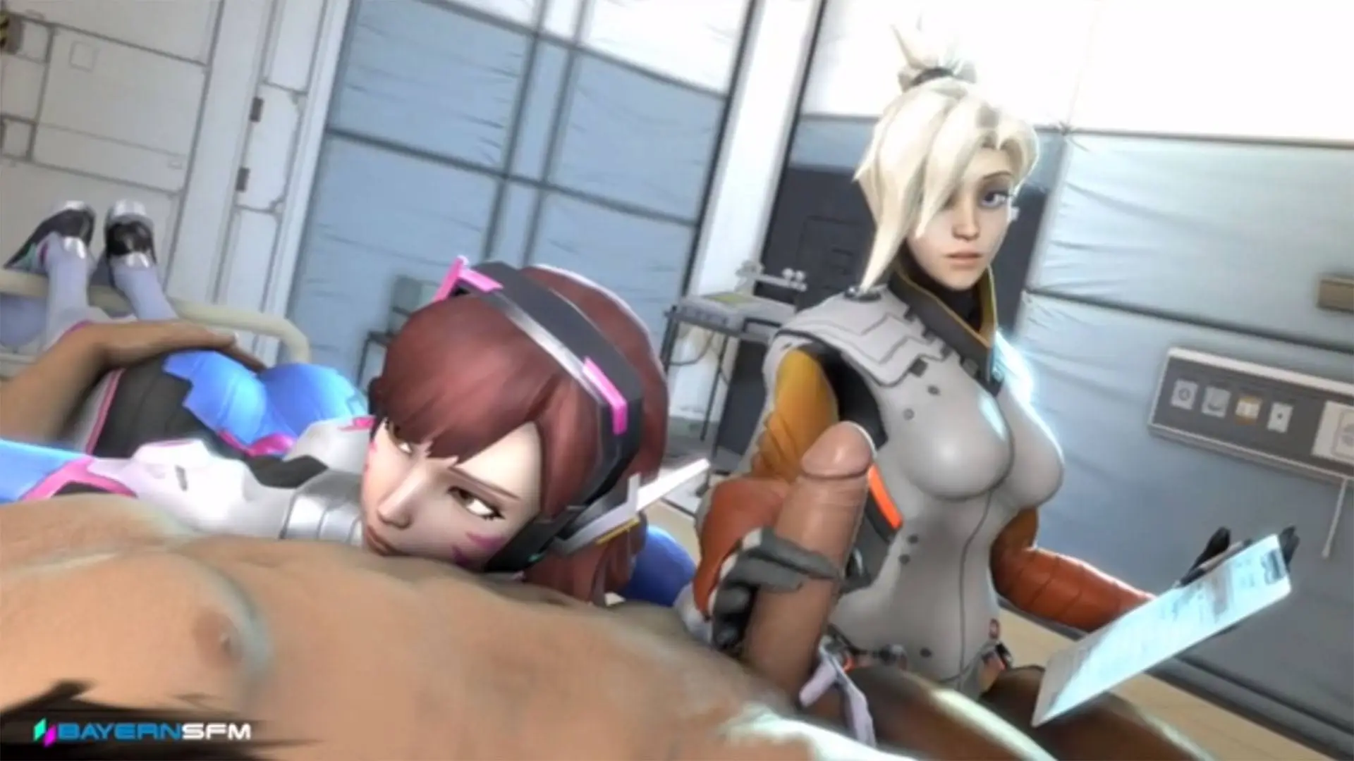 Mercy and D.Va in, "Doctor's Orders" (A XXX Parody) VR Adult Videos