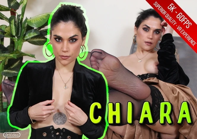 Mouthwatering Chiara Smokes A Cigarette And Takes Off Her Stockings VR Adult Videos