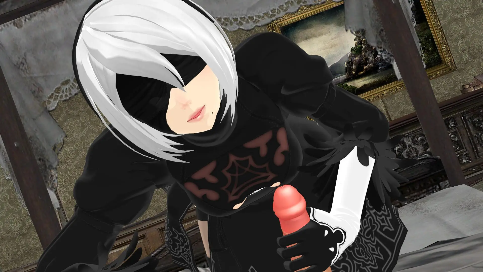 Nier Automata - 2B Handjob &amp; BJ (A XXX Parody) VR Adult Videos