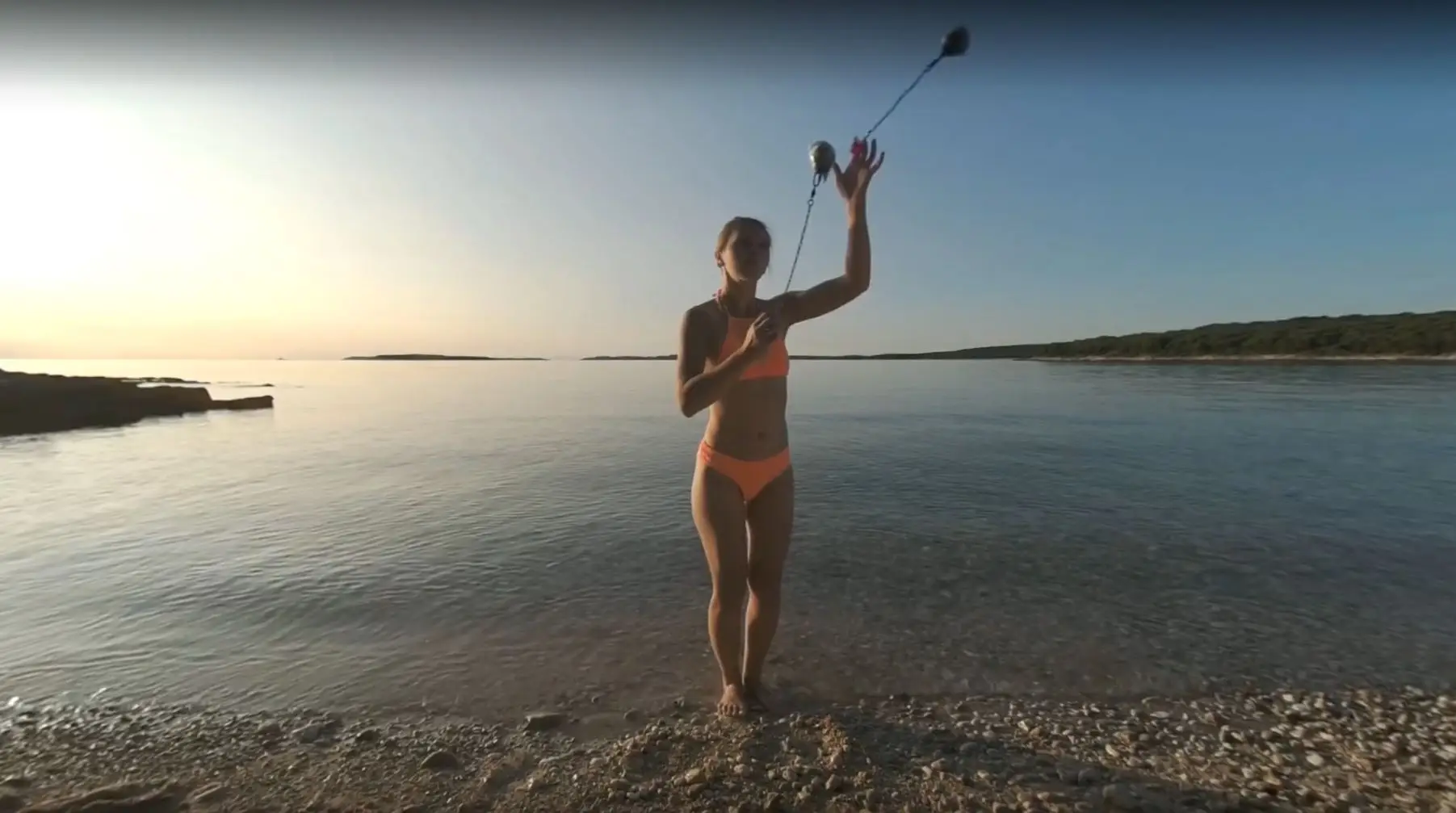 Special Fire Dancing Naked On Sunset Beach Extra Long And Hot With Redhead Lea On Vacation VR Adult Videos