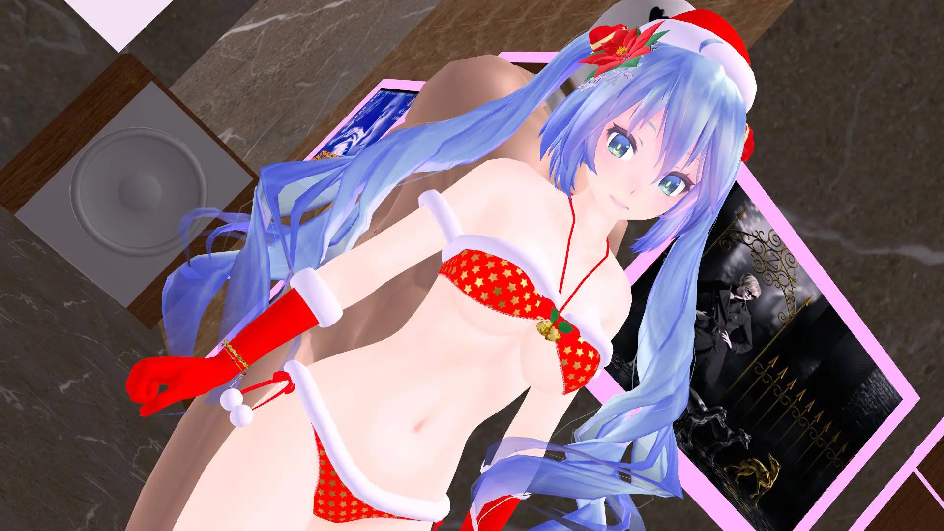 Xmas Vocaloid - Miku Thighjob &amp; Buttjob (A XXX Parody)