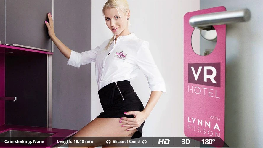 VR Hotel - XXX Room Service from this Hot Blonde VR Adult Videos