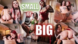 SMALL OR BIG ? Sabien Demonia and Lydia Black VR Adult Videos