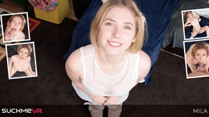 New Blondie Mila Pie Enjoys A Long And Thick Dick In Her First Scene VR Adult Videos