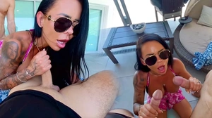 Fit Milf Takes Care of 2 Guys VR Adult Videos